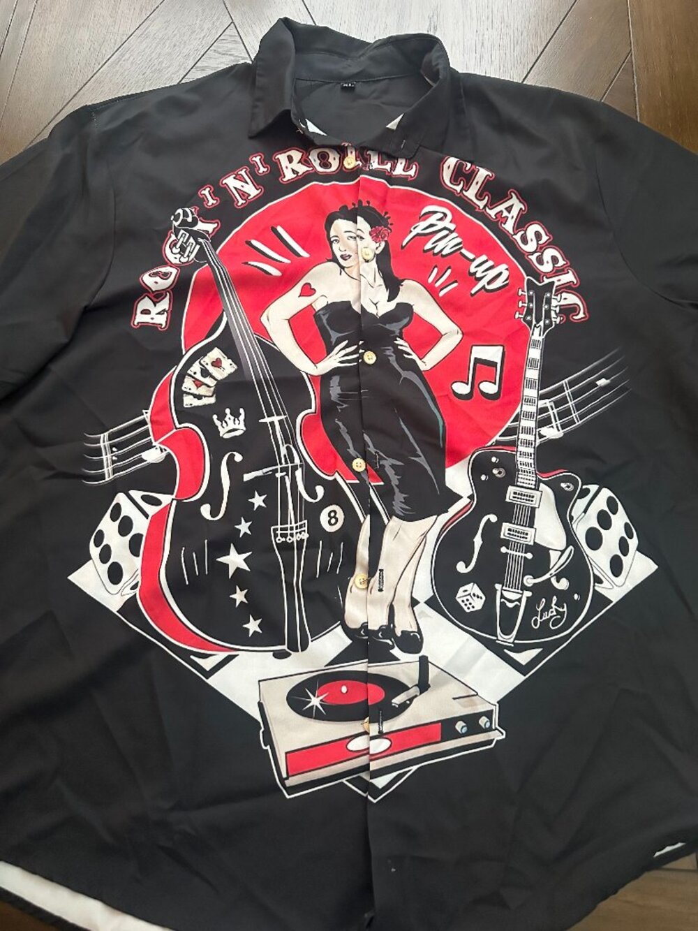 Rock n roll shirt - light weight, polyester